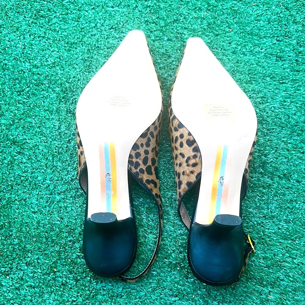 Sam Elderman | Leopard Print Slingback 3-Inch Hee… - image 8